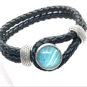 Bracelet leather Noosa Handmade 20mm snap SB20